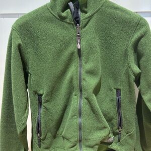 Forest Green Fleece Zip-Up Jacket